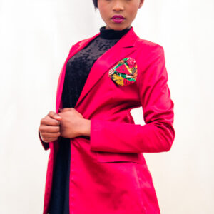 Red Satin Blazer