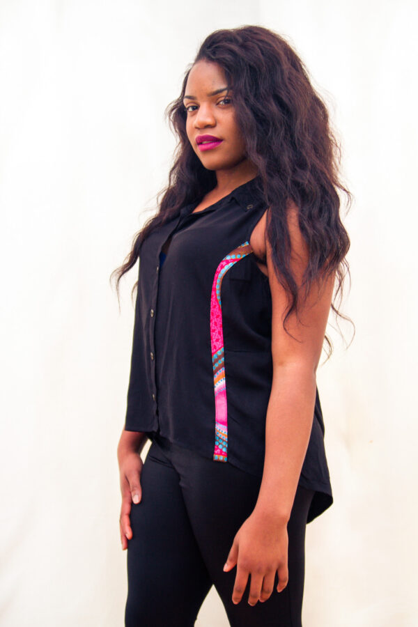 Black Sleeveless Top - Image 2