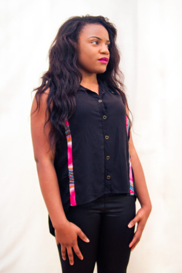 Black Sleeveless Top - Image 3
