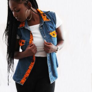 Sleeveless Jeans Top