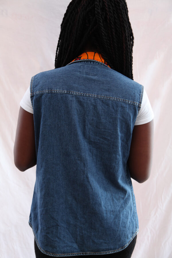 Sleeveless Jeans Top - Image 3