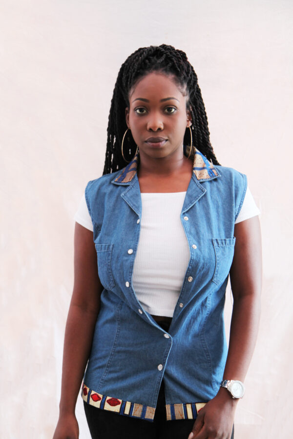 Blue Box Jeans Vest - Image 2
