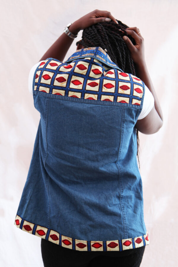 Blue Box Jeans Vest - Image 3