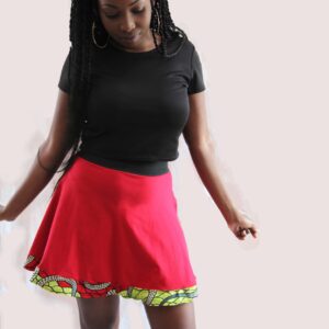 Red Skater Skirt