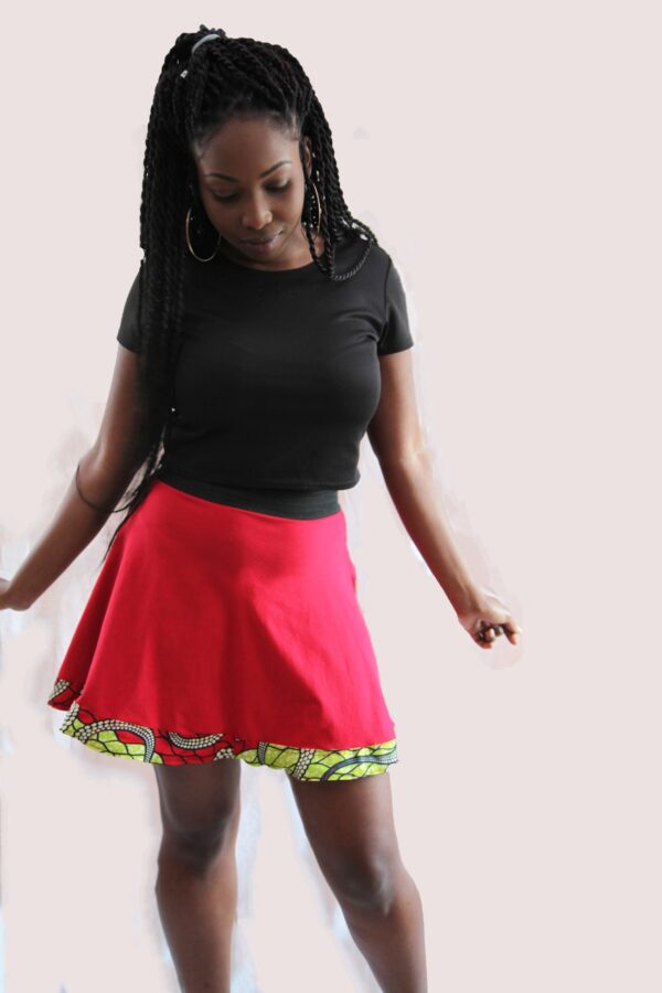 Red Skater Skirt