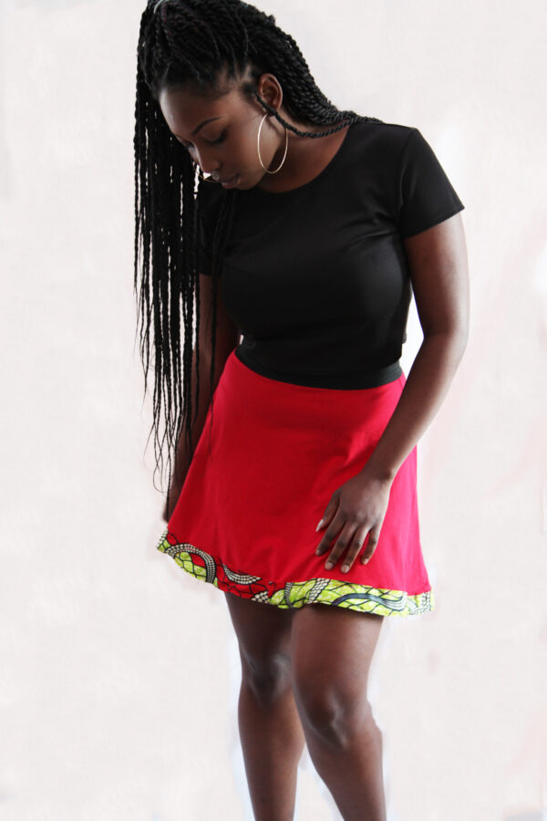Red Skater Skirt - Image 2