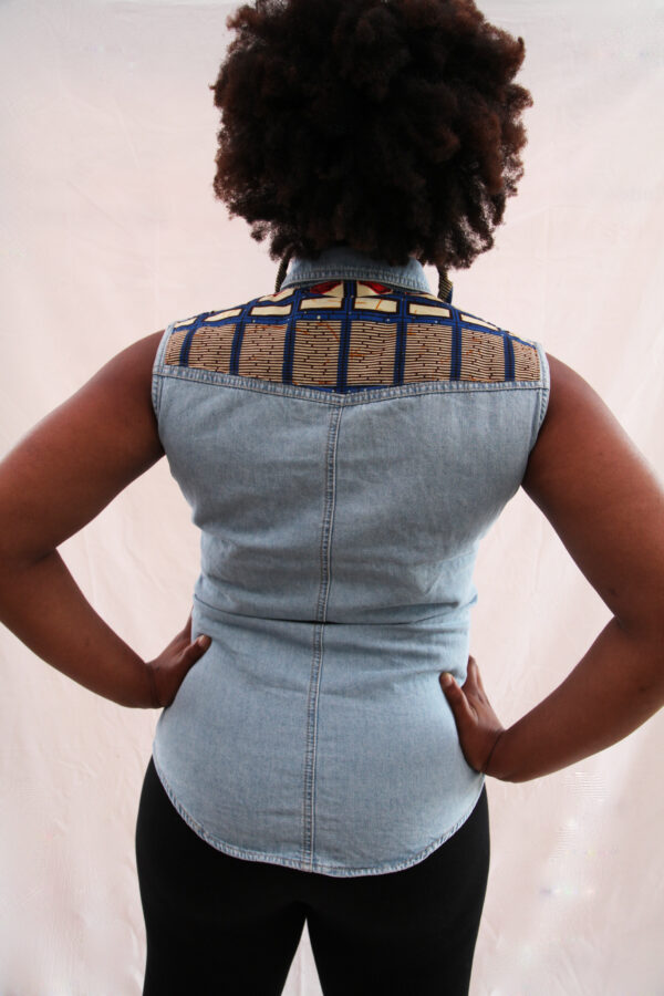 Sleeveless Jeans Vest - Image 5