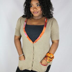 Brown Boyfriend Cardigan