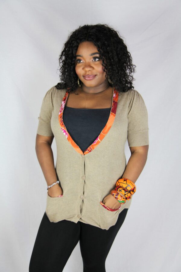 Brown Boyfriend Cardigan