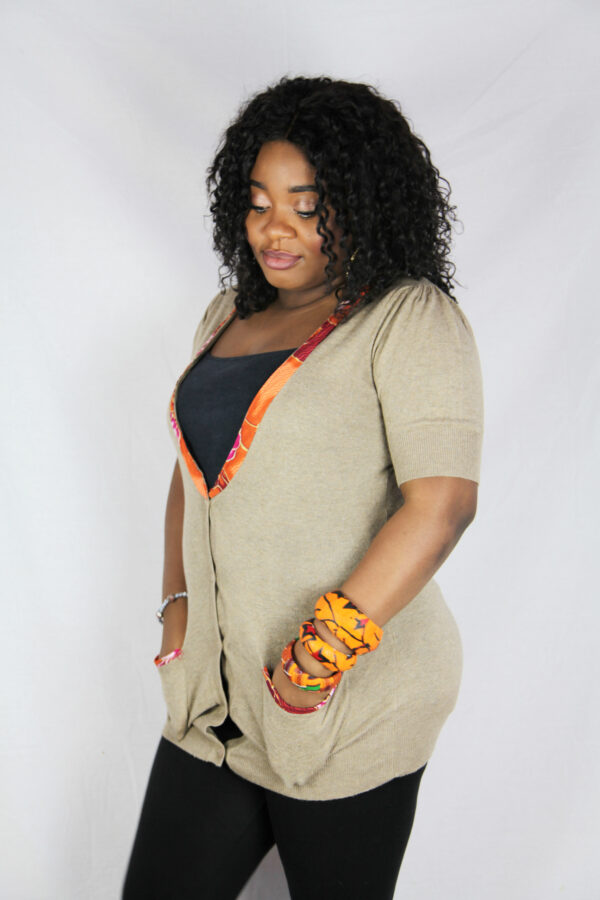 Brown Boyfriend Cardigan - Image 2