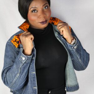 Yellow and Blue Jeans Jacket