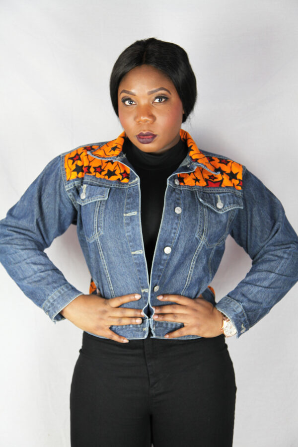 Yellow and Blue Jeans Jacket - Image 2