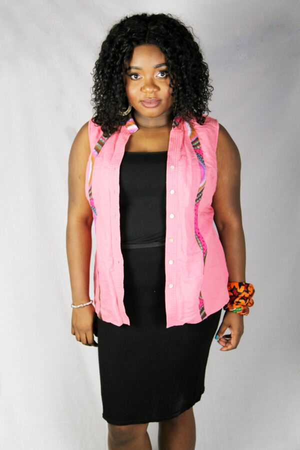 Peach Sleeveless Top - Image 2