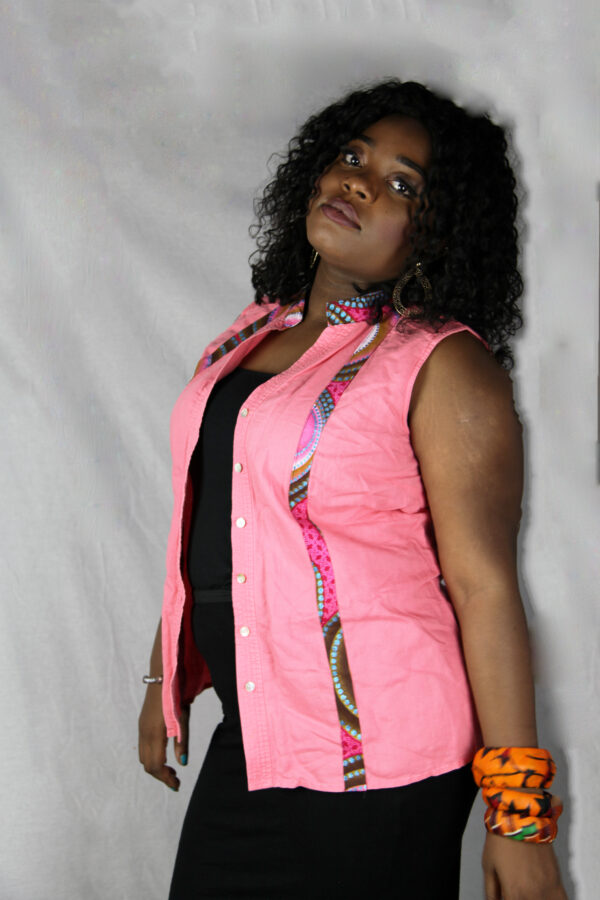 Peach Sleeveless Top - Image 3