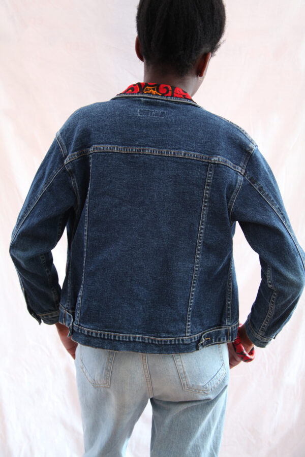 Blue and Red Jeans Jacket - Image 2