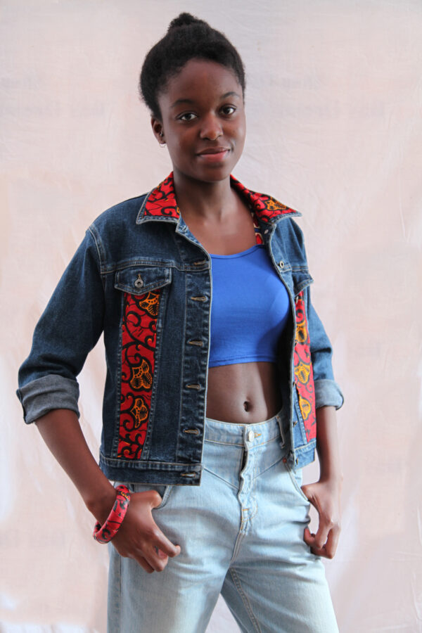 Blue and Red Jeans Jacket - Image 3