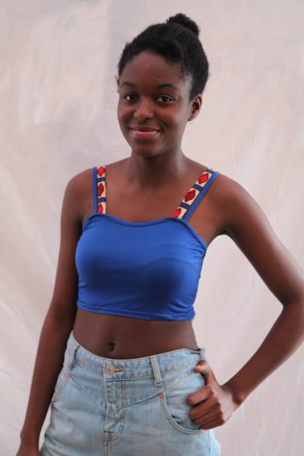 Blue Crop Top