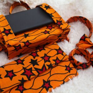 Yellow Star Clutch Bag