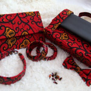 Red Leaf  Clutch Bag
