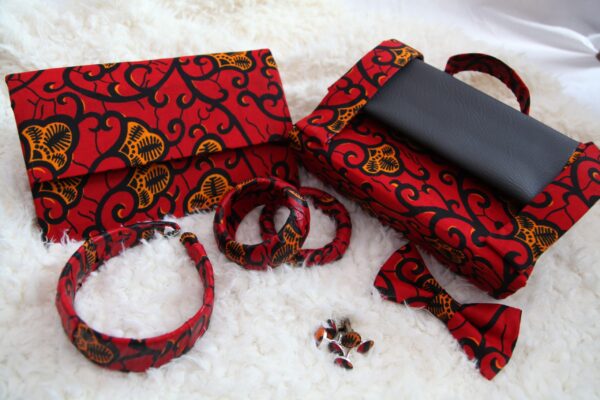 Red Leaf  Clutch Bag