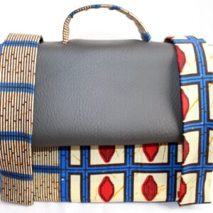 Blue Box Leather Satchel