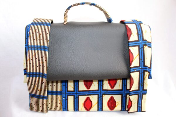 Blue Box Leather Satchel