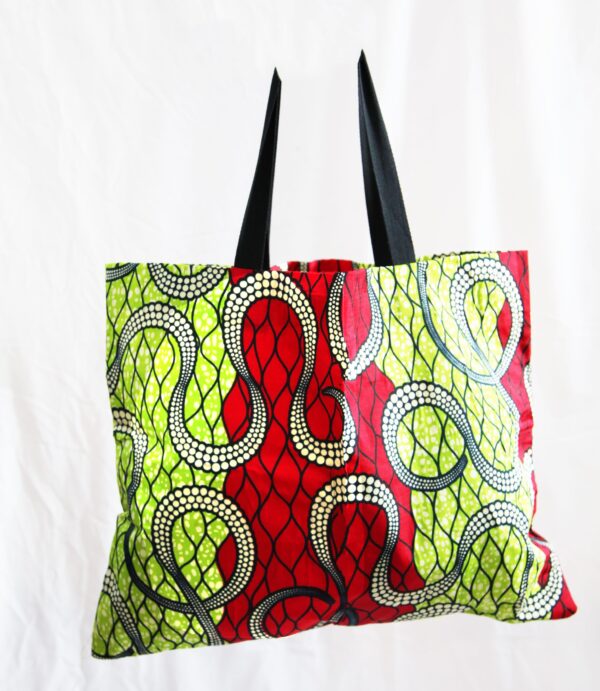 Green Snake Shopping and Tote Bag