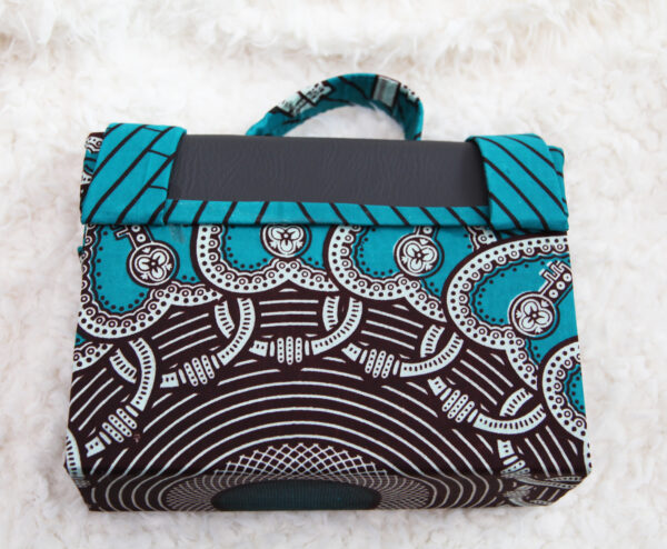 Turquoise Key Leather Satchel - Image 2