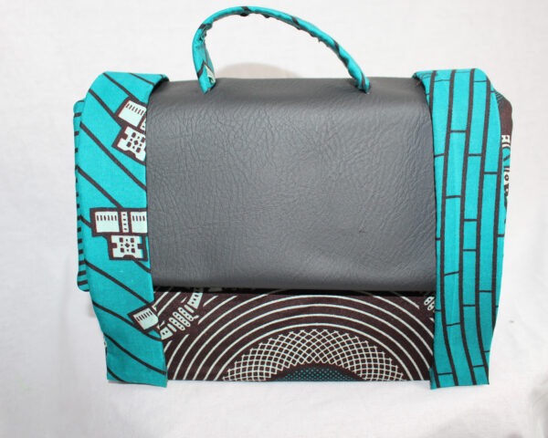 Turquoise Key Leather Satchel - Image 3