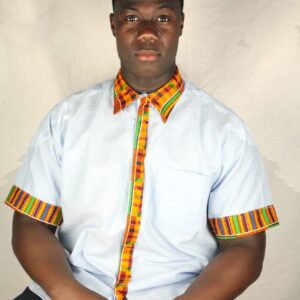 Kente Short-Sleeve Men's Shirt