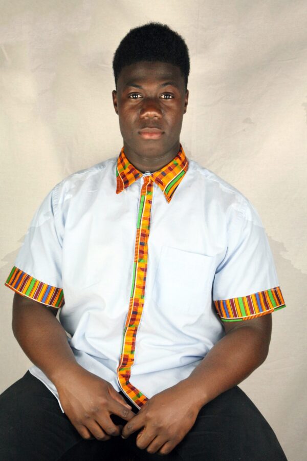 Kente Short-Sleeve Men's Shirt
