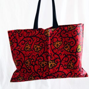 Red Leaf Shopping and Tote Bag