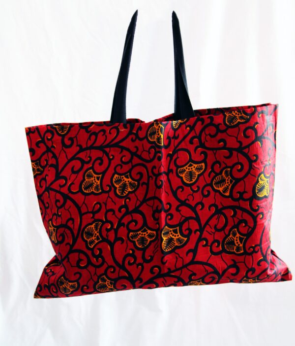Red Leaf Shopping and Tote Bag