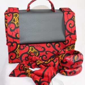 Red Leaf Leather Satchel