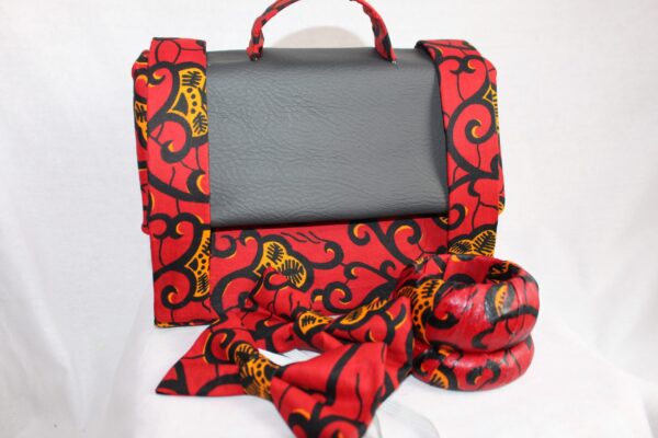 Red Leaf Leather Satchel
