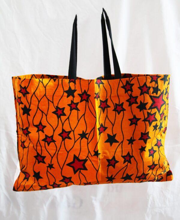 Yellow Star Shopping and Tote Bag