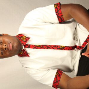 Red Leaf Short-Sleeve Men's Shirt