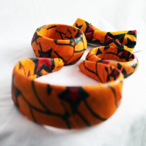 Yellow Star Ankara Alice Band