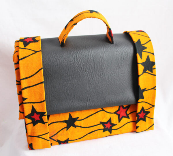 Yellow Star Leather Satchel - Image 2