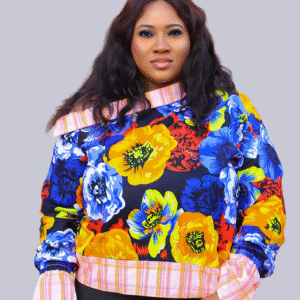Off-Shoulder Mixed Long Sleeve Shirt