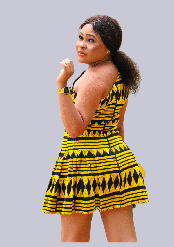 One-Shoulder Flared Dress - Image 2
