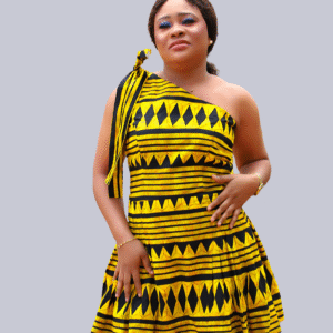 One-Shoulder Flared Dress